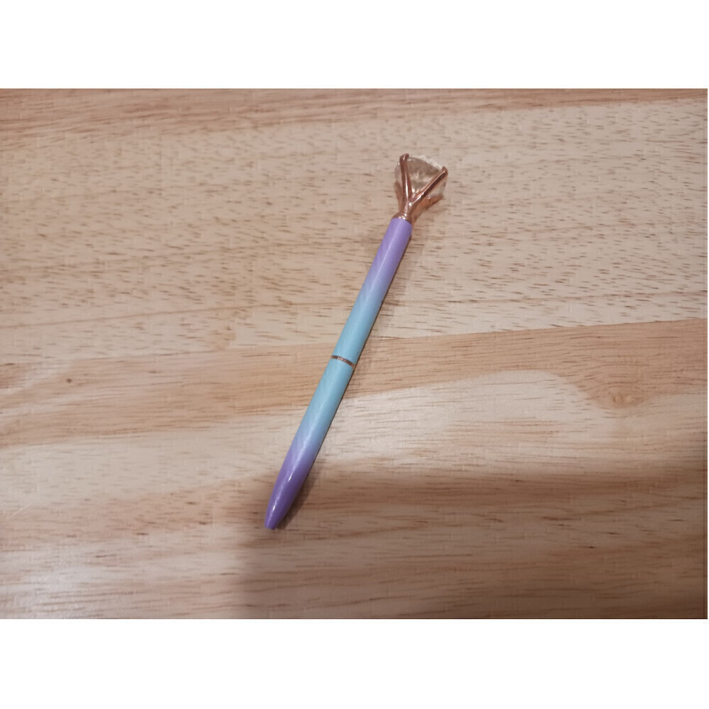 Hand Engraved Gradient Pen Purple Blue - Picture 2 of 6